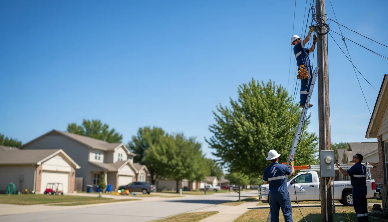Residential electrician providing installation services in Burnham, ME